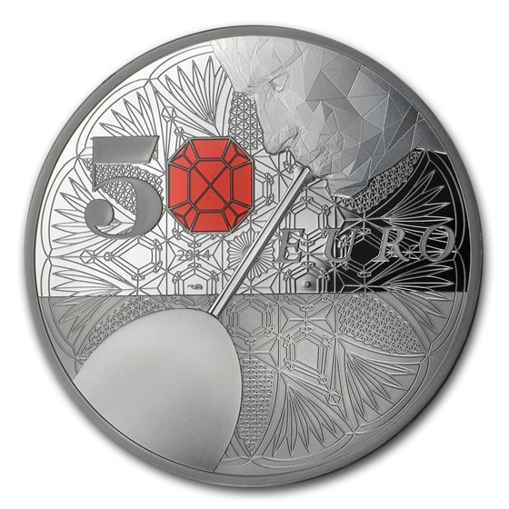 2014 France 5 oz Silver €50 Excellence Series (Baccarat) 2014 France 5 oz Silver €50 Excellence Series (Baccarat)